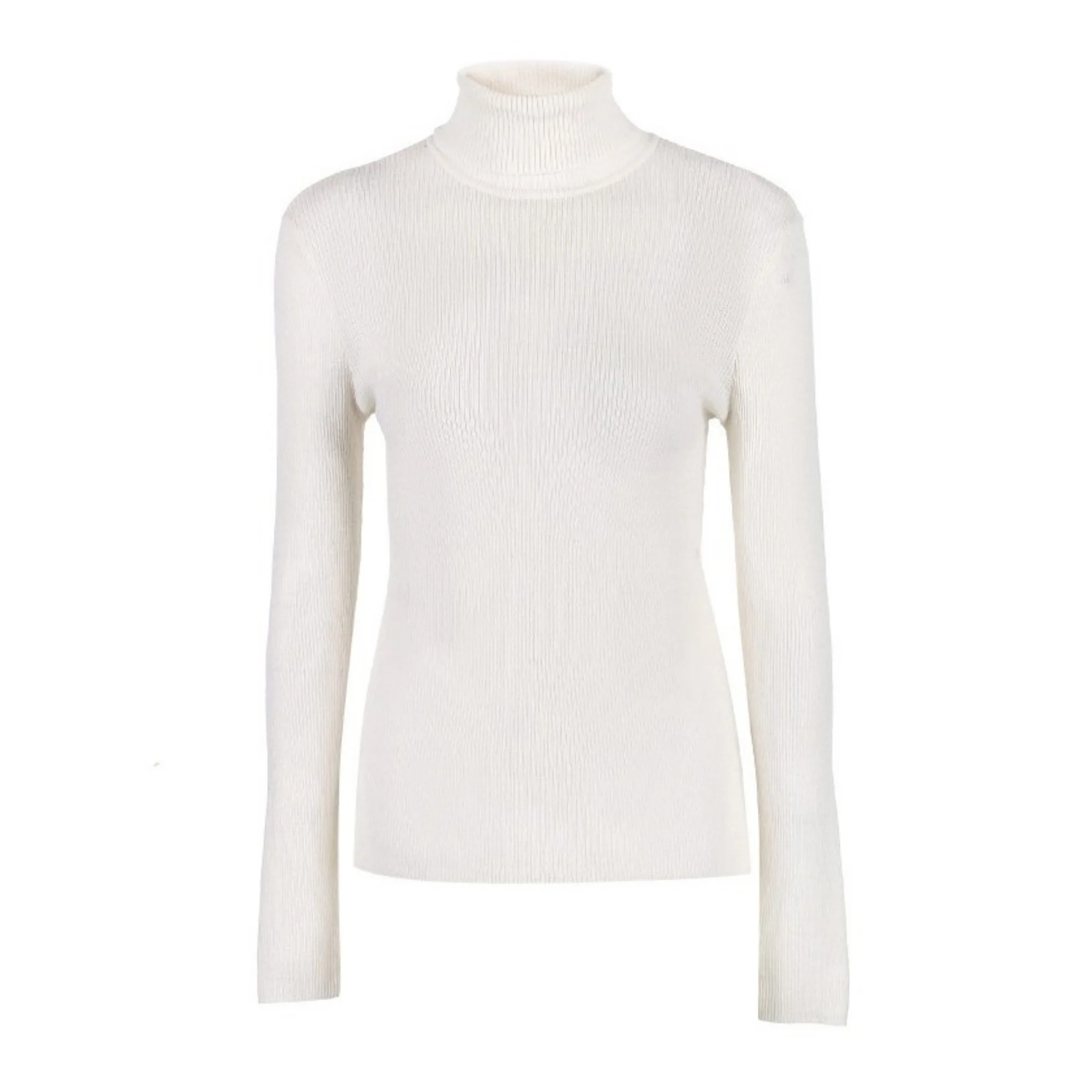 Col Roulé Laine Femme Blanc