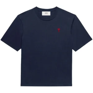 AMI Paris  - T-Shirt Marine Ami De Coeur